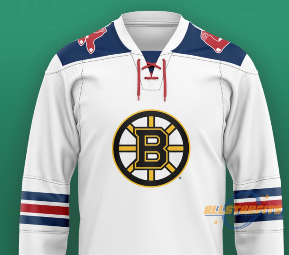 Red Sox Bruins Night Co Branded Hockey Jersey 2025 Giveaway allstarfits 1