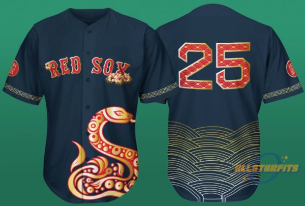 Red Sox Aapi Celebration Year Of The Snake Jersey 2025 Giveaway allstarfits 1