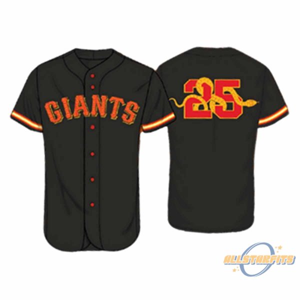 Giants Bruce Lee Tribute Night Jersey Giveaway 2025 allstarfits 1