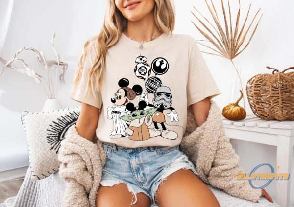 Star Wars Minnie Baby Yoda Shirt Disneyland Trip allstarfits 1