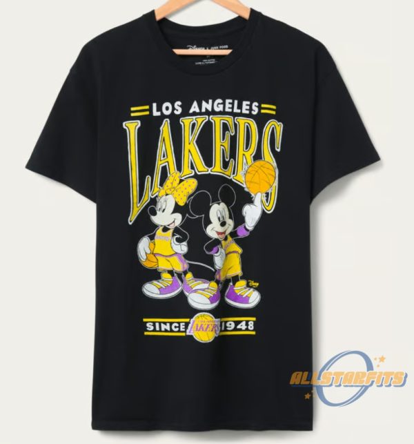 Disney Lakers Mickey Minnie Duo Shirt allstarfits 1