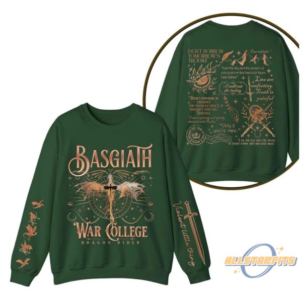 Basgiath War College Sweatshirt Fourth Wing Inspired Fan Merch allstarfits 3