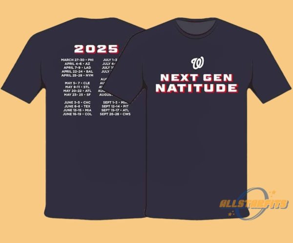 Nationals Opening Day Shirt 2025 Giveaways allstarfits 1