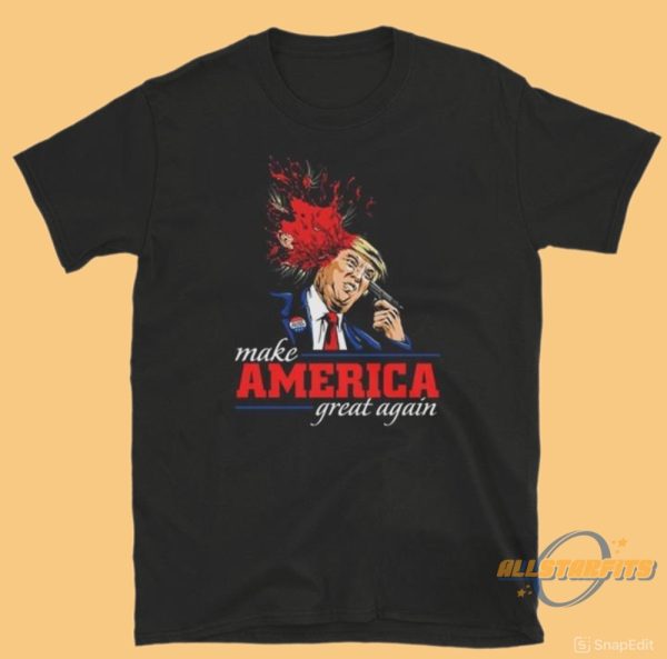 Make America Great Again Trump Blows Brains Out Shirt allstarfits 2