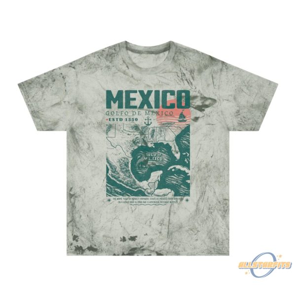 Gulf Of Mexico Shirt Golfo De Mexico 1550 Design For Texas Alabama Florida Beaches allstarfits 1