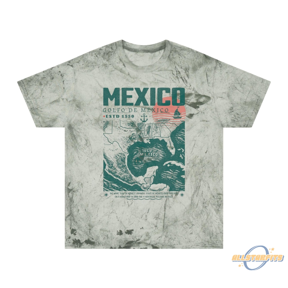 Gulf Of Mexico Shirt  Golfo De Mexico 1550 Design For Texas Alabama Florida Beaches