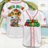 Super Mario Baseball Jersey Shirt Retro Gaming Graphic Tee allstarfits 2