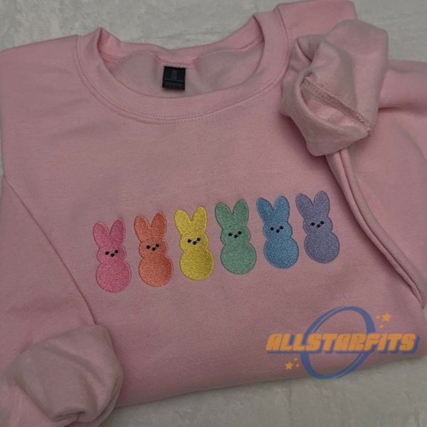 Easter Embroidered Sweatshirt Festive Spring Holiday Pullover allstarfits 3