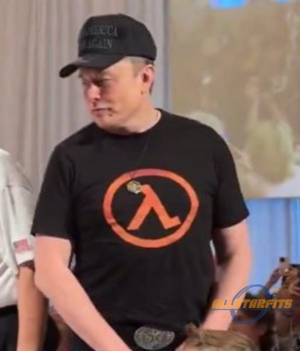 Elon Musk Half Life Logo Shirt allstarfits 3