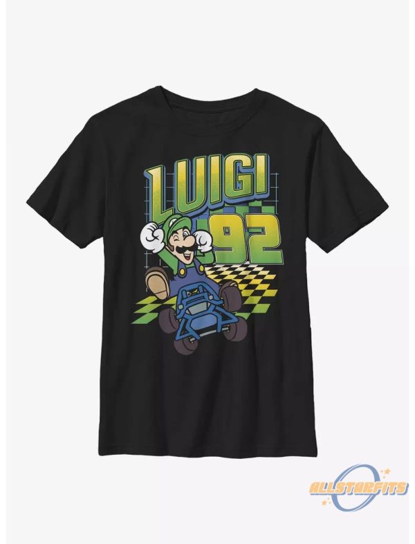 Nintendo Mario Kart Luigi 92 Shirt allstarfits 1