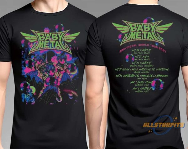 Babymetal World Tour 2024 Mirror Ball Shirt allstarfits 1