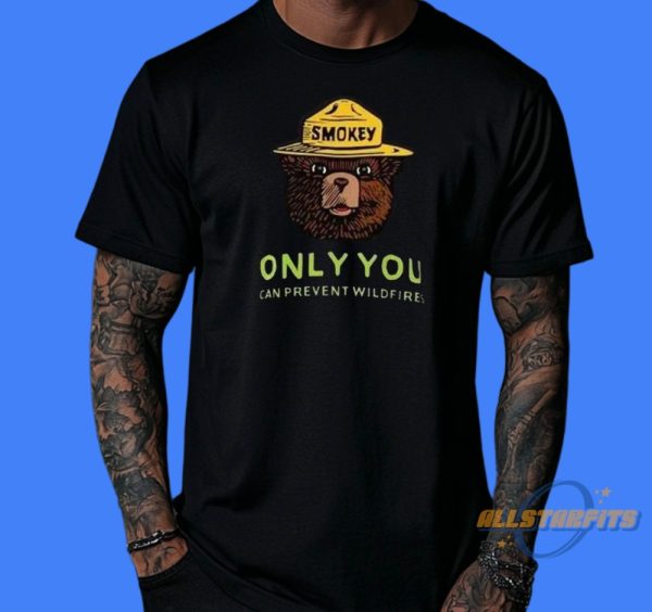 Smokey Bear Resist Shirt Only You Can Prevent Wildfires T Shirt allstarfits 3