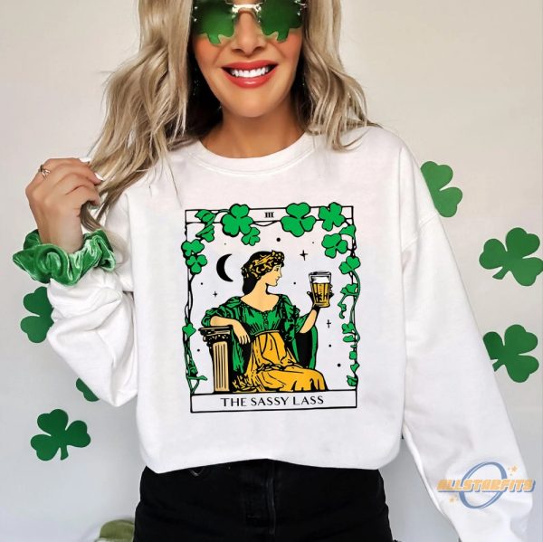 Patricks Day The Sassy Lass Tarot Card Shirt allstarfits 2