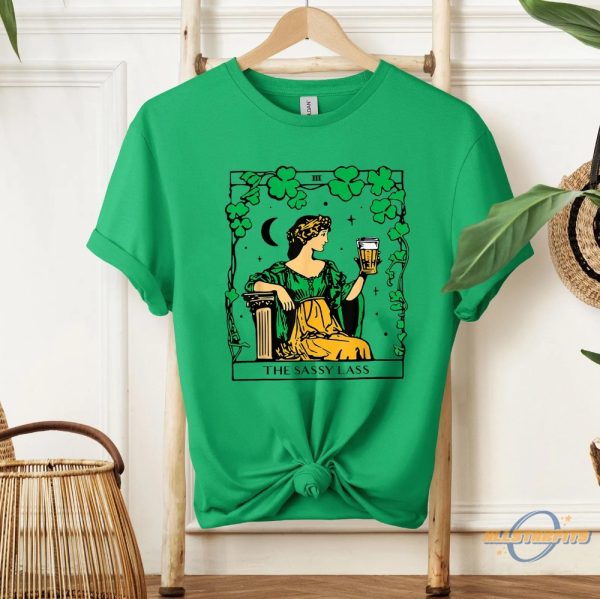 Patricks Day The Sassy Lass Tarot Card Shirt allstarfits 3