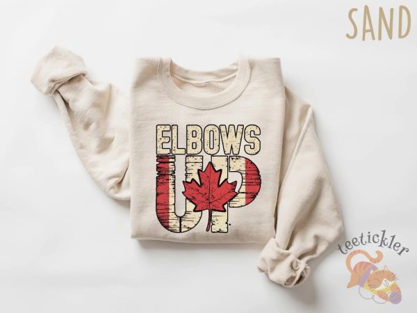 Elbows Up Shirt Canadian Hockey Culture Proud Canadian Shirt allstarfits 2