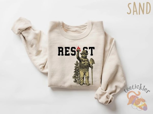 Smokey Bear Resist Shirt Environmental Activism Tee National Park T Shirt Protect Our National Parks Shirt allstarfits 2