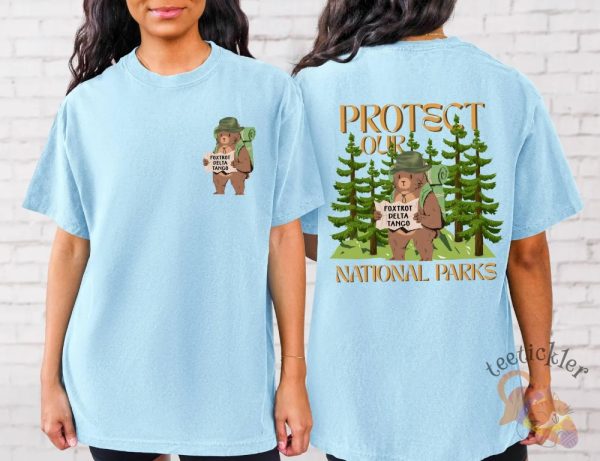 Fdt Resist Bear National Park Shirt Foxtrot Delta Tango Shirt Environmental Activism Forest Tee allstarfits 3