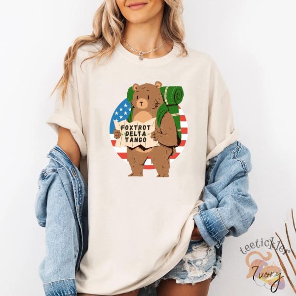 Fdt Resist Bear T Shirt Foxtrot Delta Tango Sweatshirt Hoodie allstarfits 3