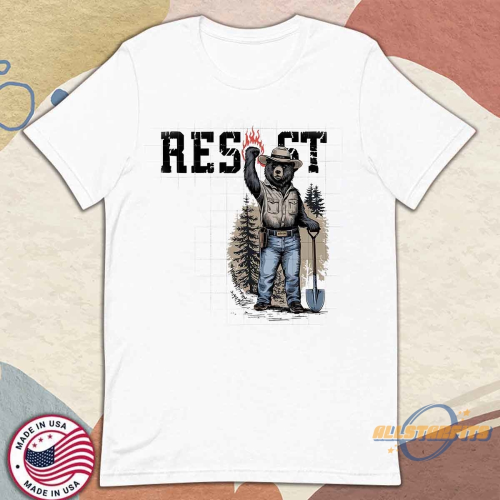 Smokey Bear Resist Shirt National Park Sweatshirt Protect Our National Parks Shirt Environmental Activism Hoodie