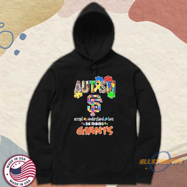 San Francisco Giants Autism Accept Understand Love Shirt allstarfits 2