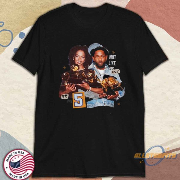 Lauryn Hill And Kendrick Lamar Grammy Winners Shirt Music Legends Tee allstarfits 3