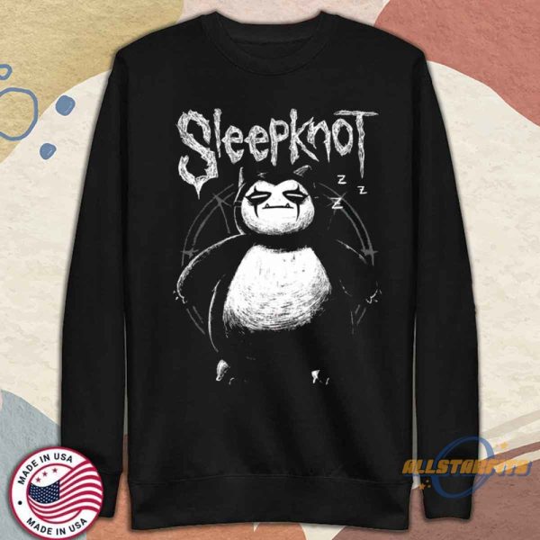 Snorlax Sleepknot Anime Shirt Funny Pokemon And Metal Mashup Tee allstarfits 4