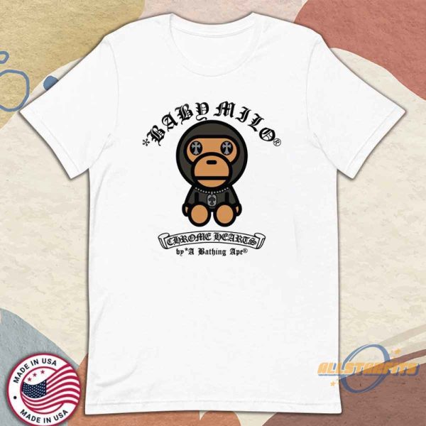 Chrome Hearts X A Bathing Ape Baby Milo Shirt Limited Edition Streetwear Tee allstarfits 1