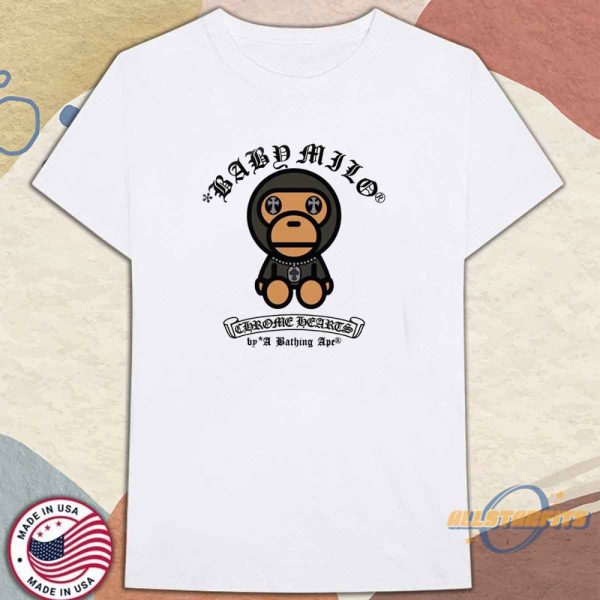 Chrome Hearts X A Bathing Ape Baby Milo Shirt Limited Edition Streetwear Tee allstarfits 3