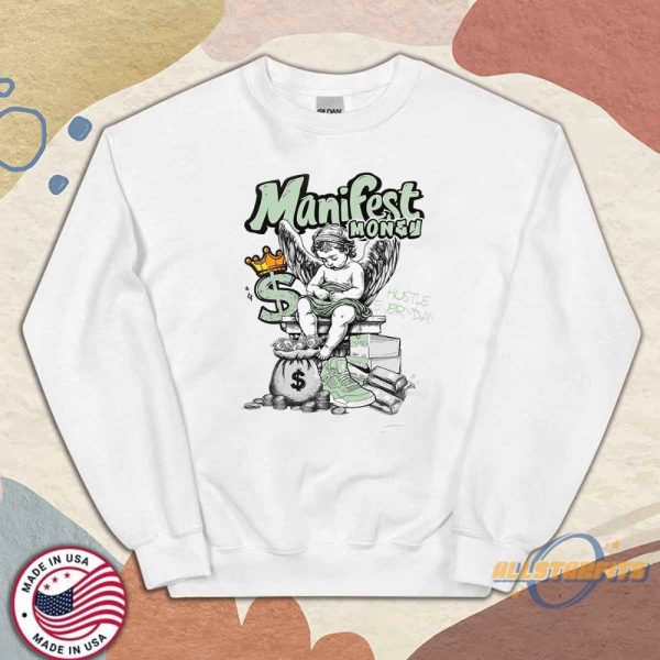 Manifest Money Sneaker Shirt Match Jordan 4S Aj4 Seafoam Abundance Tee allstarfits 2