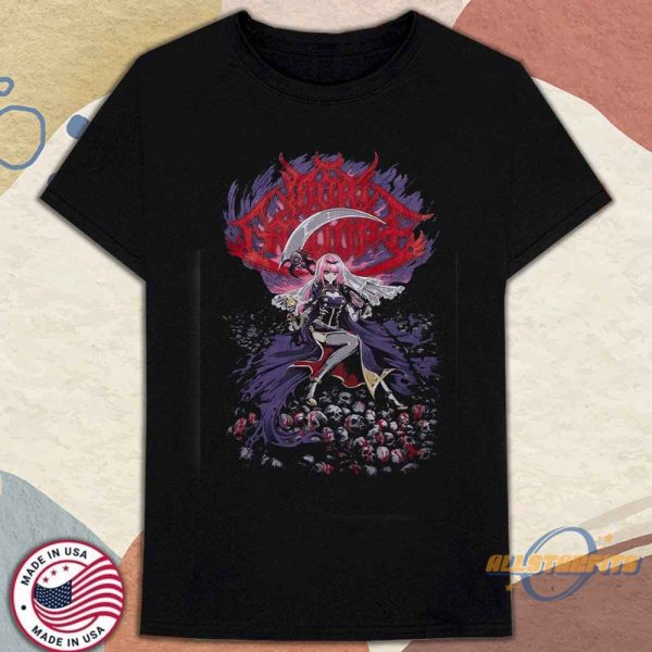 Ghost X Ghost Mori Calliope Metalcropolis Shirt Vtuber And Metal Fan Tee allstarfits 1