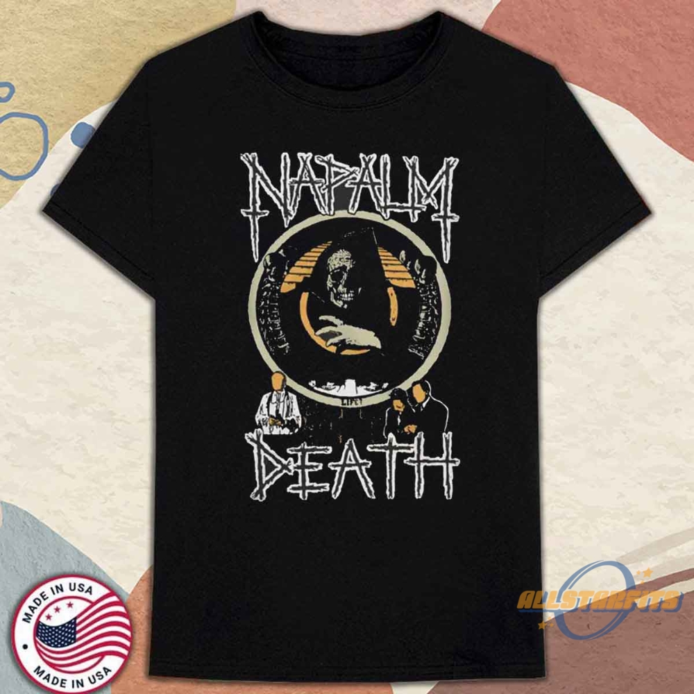 Napalm Death Shirt Classic Grindcore Metal Band Merch Tee