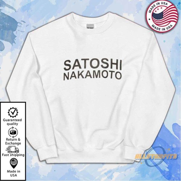 Satoshi Nakamoto Shirt Bitcoin And Crypto Enthusiast Graphic Tee allstarfits 2