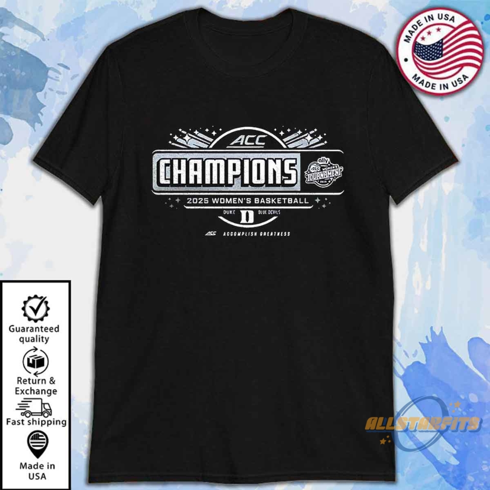 Duke Acc Championship Shirt Official 2025 Blue Devils Champs Tee 6 Duke ACC Championship Shirt Official 2025 Blue Devils Champs Tee