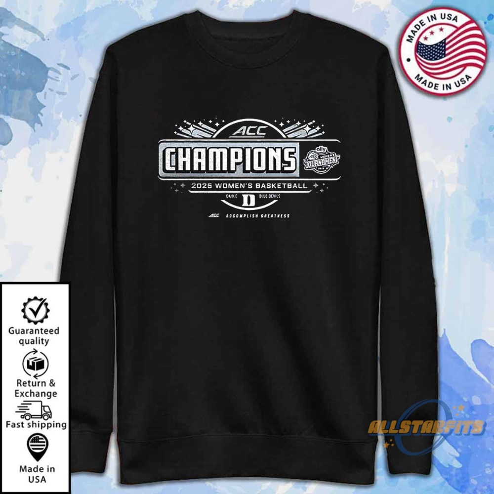 Duke Acc Championship Shirt Official 2025 Blue Devils Champs Tee 7 Duke ACC Championship Shirt Official 2025 Blue Devils Champs Tee