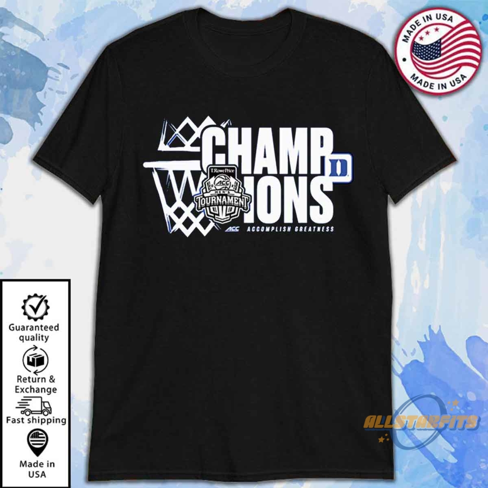 Duke Bb Acc 2025 Champs T Shirt Ncaa Basketball Victory Tee 6 Duke BB ACC 2025 Champs T Shirt NCAA Basketball Victory Tee