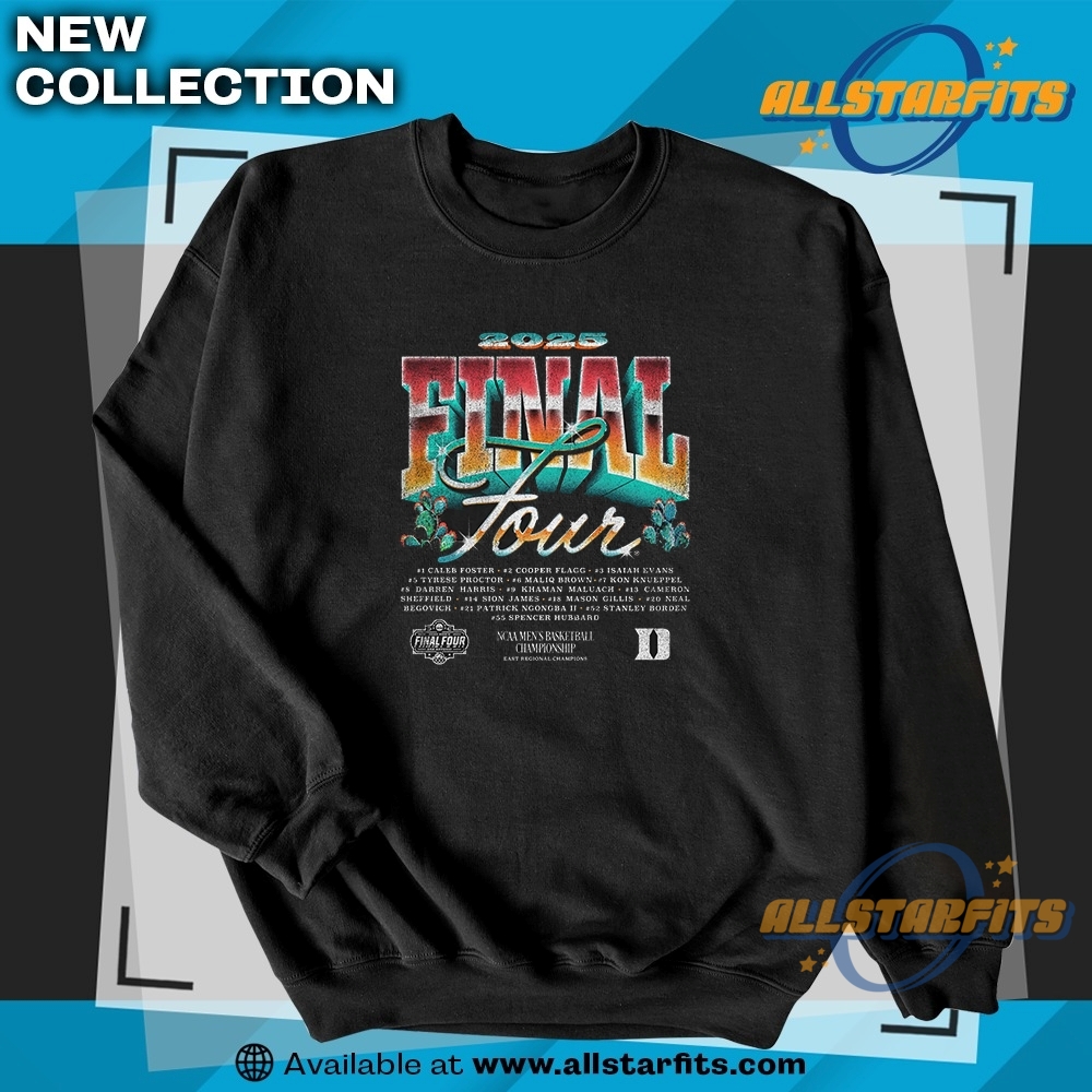 Duke Final Four T Shirt Duke Blue Devils 2025 Ncaa Basketball Tee 6 Duke Final Four T Shirt Duke Blue Devils 2025 NCAA Basketball Tee
