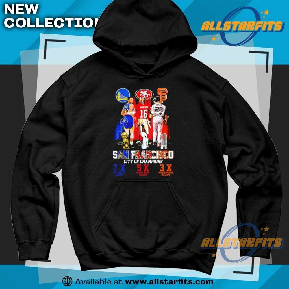 San Francisco Golden State Warriors 49Ers San Francisco Giants Players Skyline Signature Shirt 6 San Francisco Golden State Warriors 49ers San Francisco Giants players skyline signature shirt