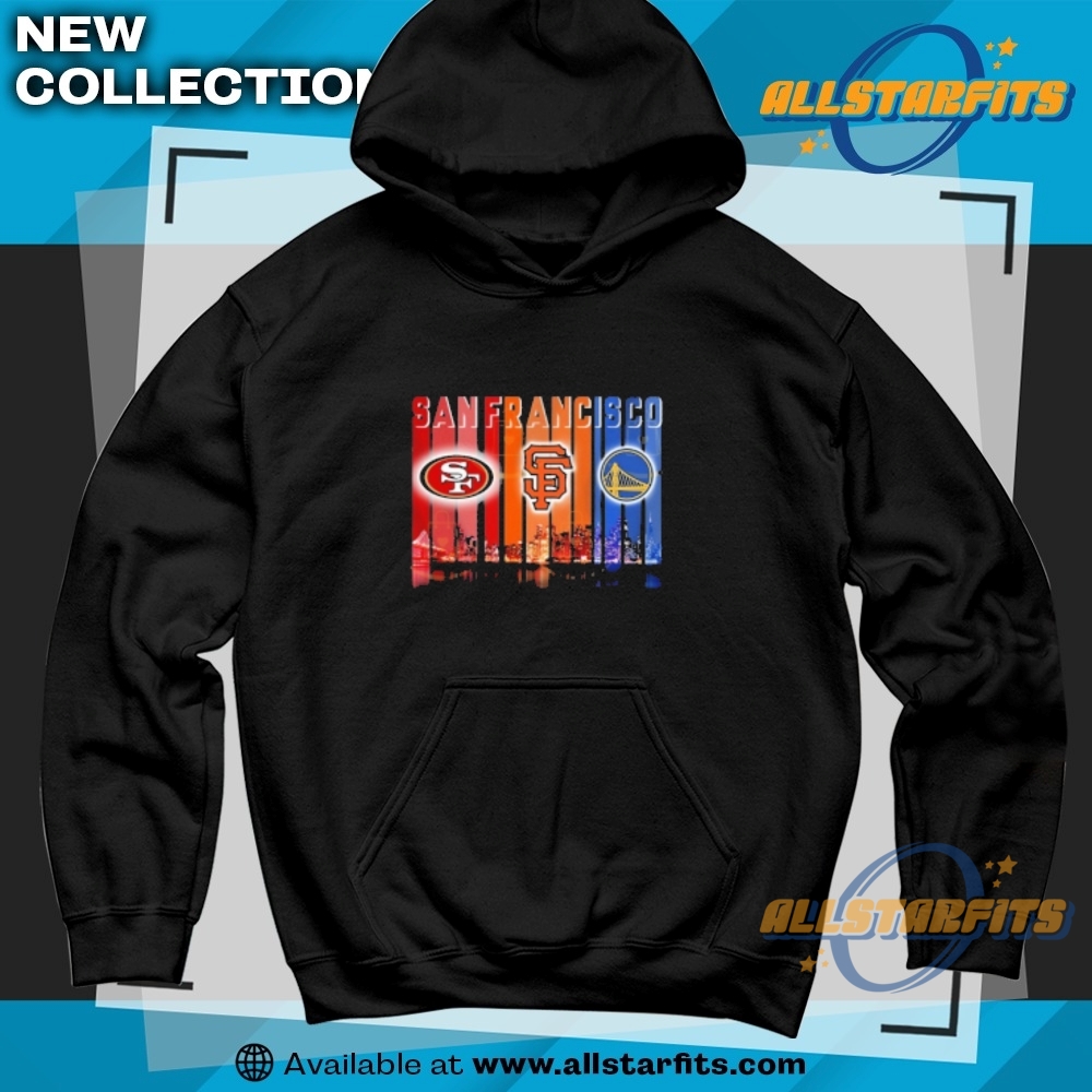 San Francisco 49Ers X San Francisco Giants X Golden State Warriors Skyline Tshirts 6 San Francisco 49ers x San Francisco Giants x Golden State Warriors Skyline T-shirts