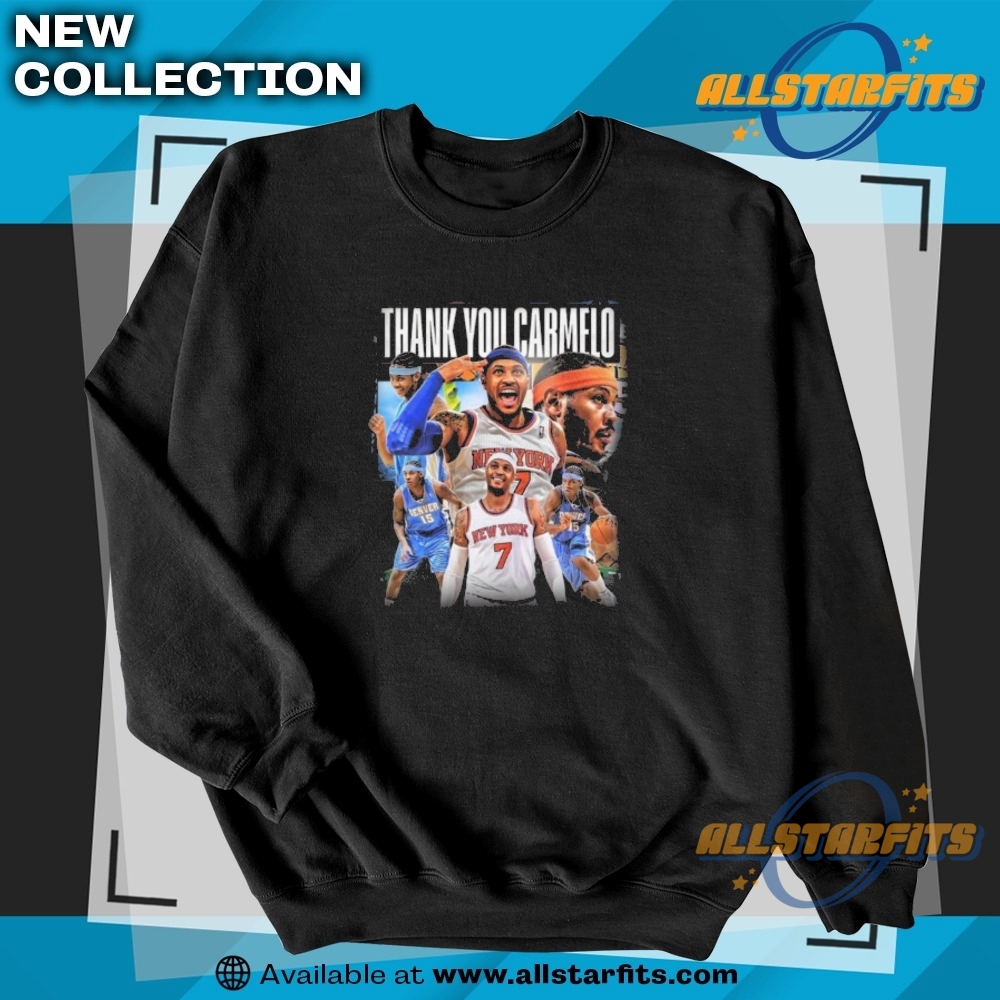 New York Knicks Thank You Carmelo Anthony 2025 Nba Shirt 5 New York Knicks Thank You Carmelo Anthony 2025 NBA Shirt