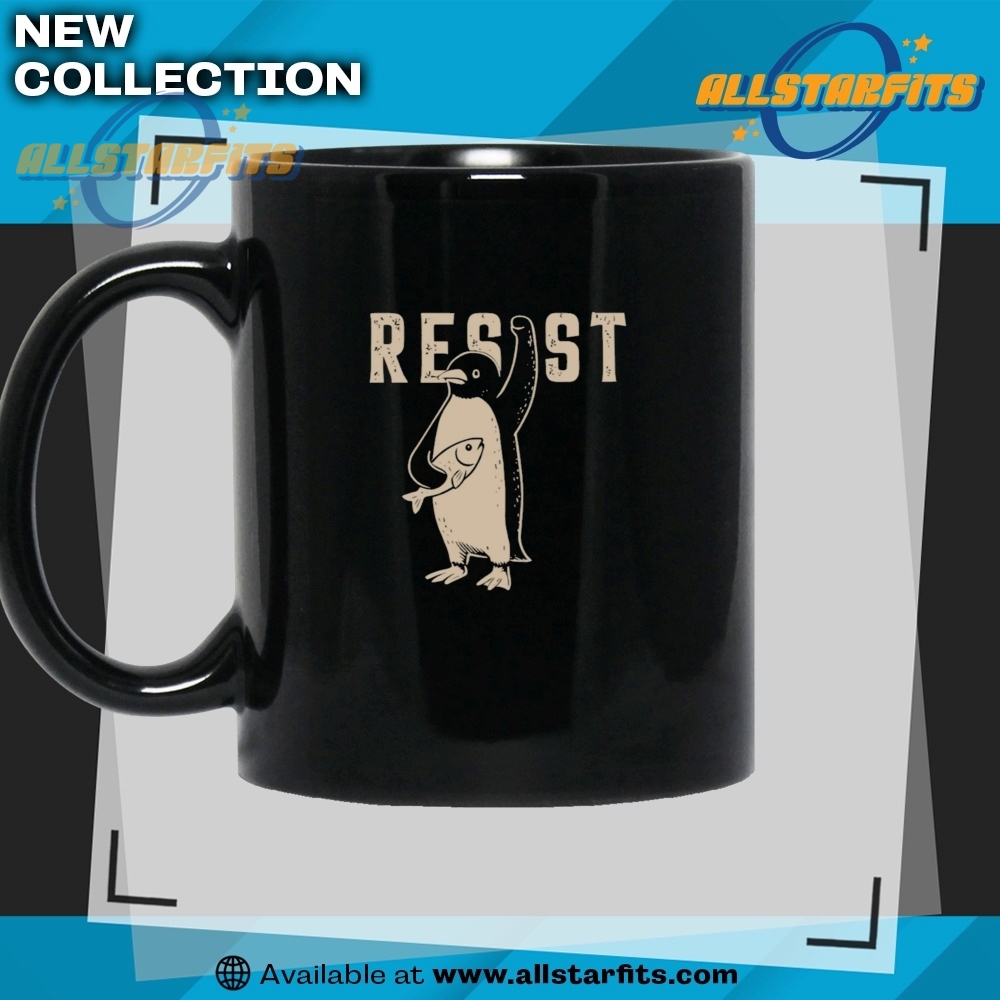 Funny Vintage Resist Penguin Tshirt 7 Funny Vintage Resist Penguin T-Shirt