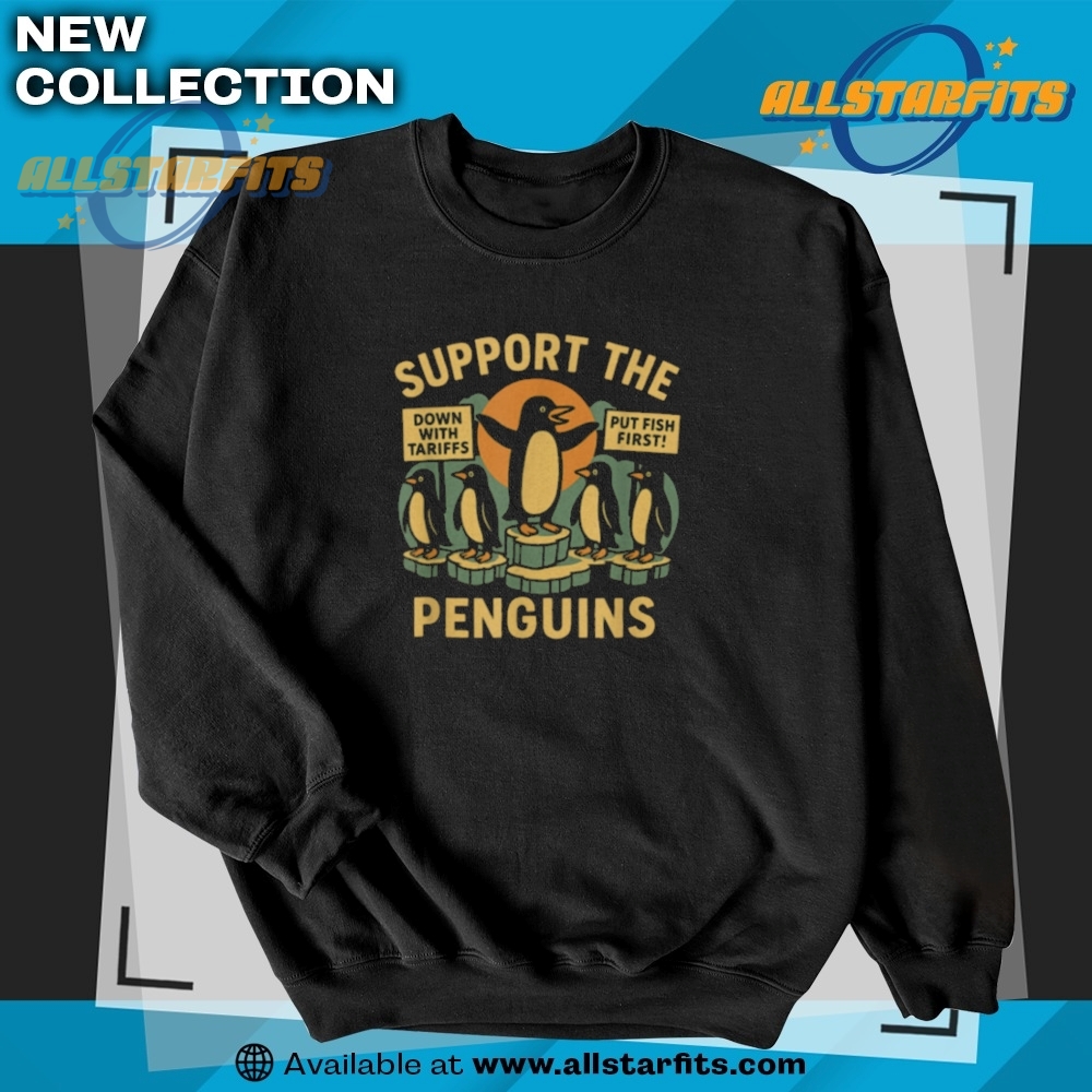 Resist Penguins Against Tariffs Retro T Shirt 5 Resist Penguins Against Tariffs Retro T Shirt allstarfits 2