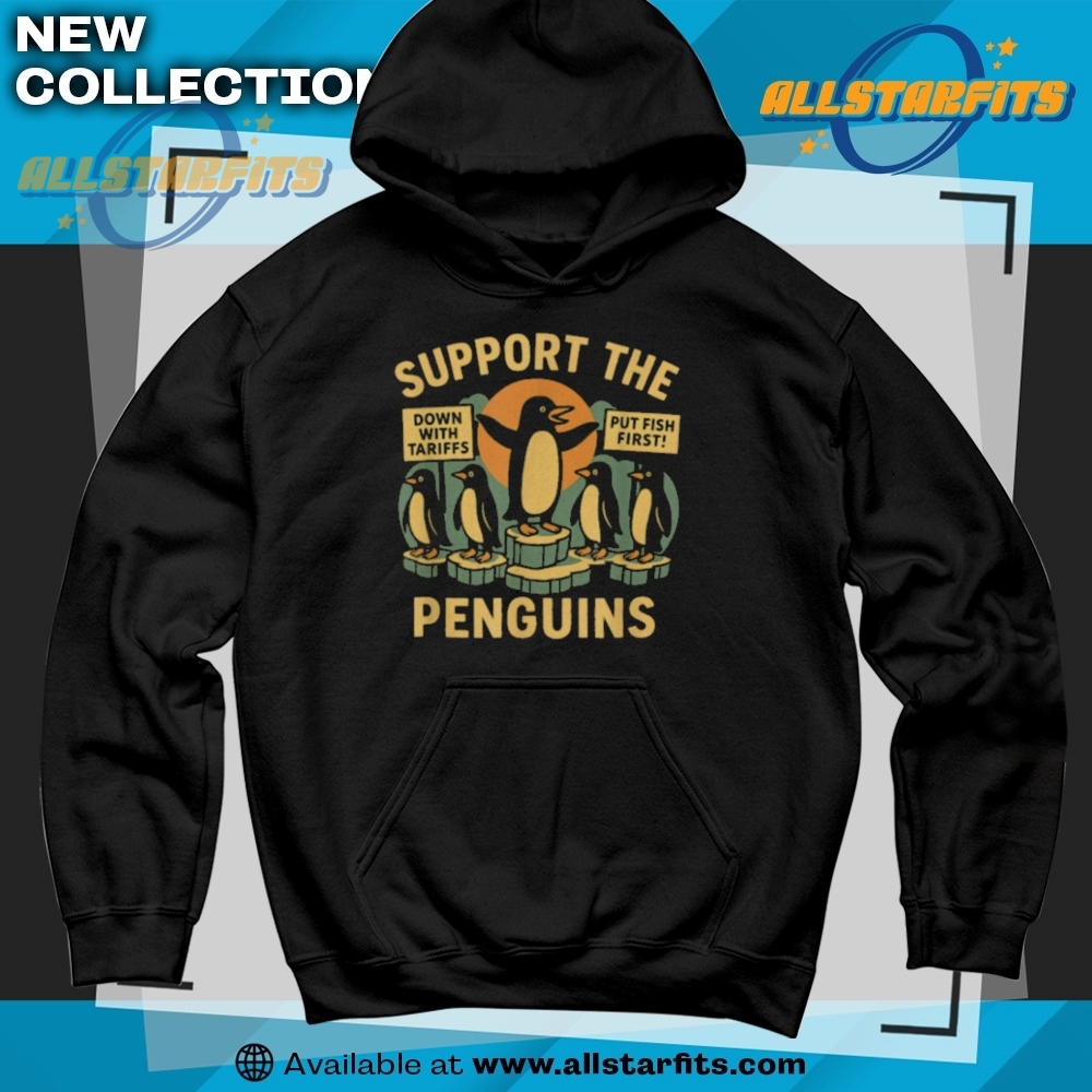 Resist Penguins Against Tariffs Retro T Shirt 6 Resist Penguins Against Tariffs Retro T Shirt allstarfits 3