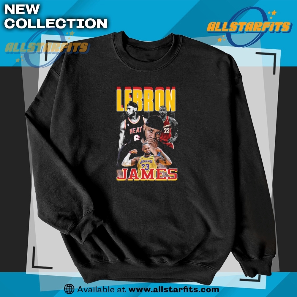 Lebron James Career Collage Tshirt 5 LeBron James Career Collage T-Shirt