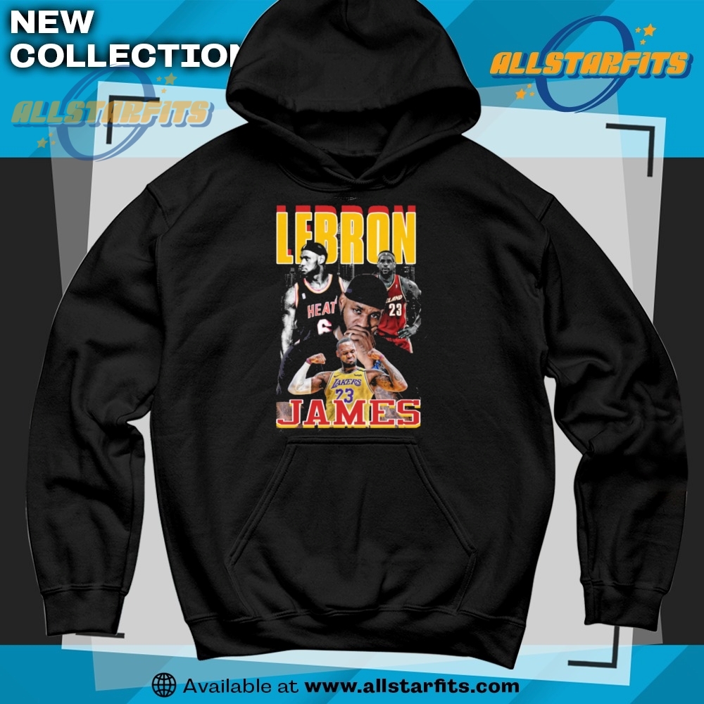 Lebron James Career Collage Tshirt 6 LeBron James Career Collage T-Shirt