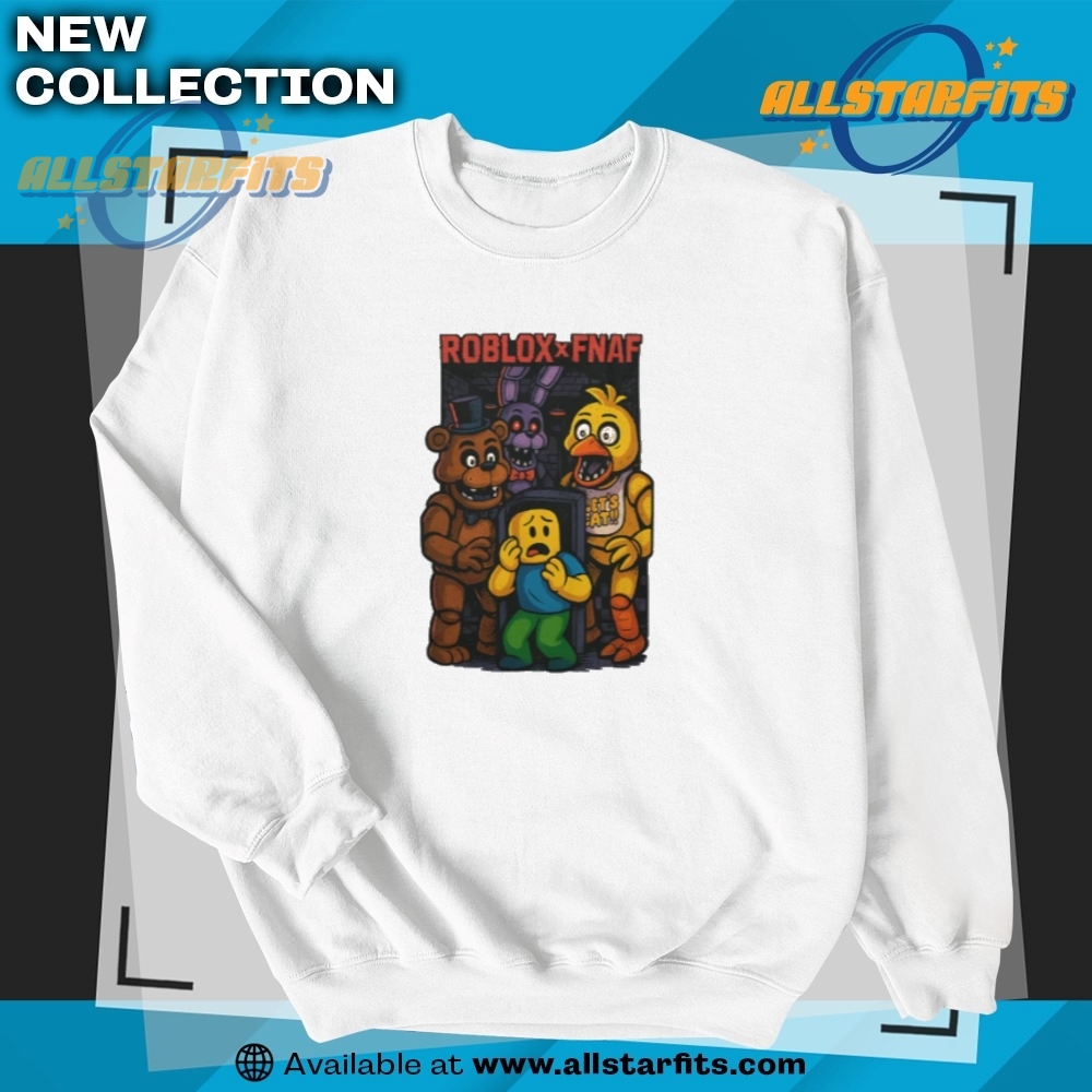 Roblox X Fnaf Five Nights At Freddys Classic Tshirt 5 Roblox X Fnaf Five Nights At Freddys Classic Tshirt allstarfits 2