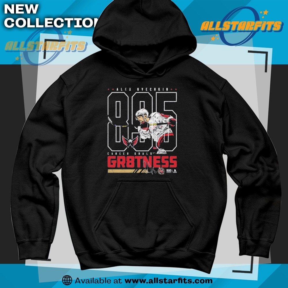 Official Alex Ovechkin Washington Capitals 895 Career Goals Outline Shirt 6 Official Alex Ovechkin Washington Capitals 895 Career Goals Outline Shirt