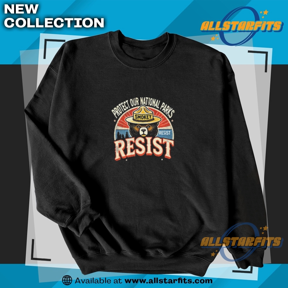 Retro Protect Our National Parks Smokey Resist Pullover Shirt 5 Retro Protect Our National Parks Smokey Resist Pullover Shirt