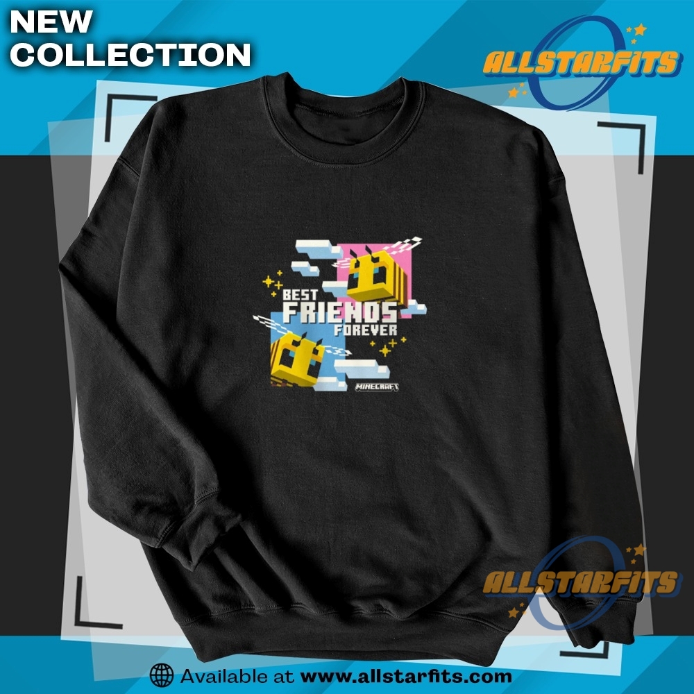 Girls Minecraft Bees Best Friends Forever T Shirt 5 Girls Minecraft Bees Best Friends Forever T Shirt
