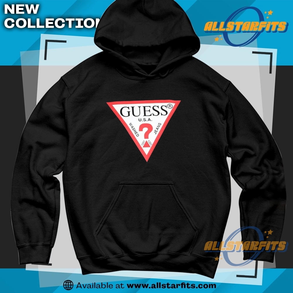 Guess Classic Triangle Logo T Shirt 6 GUESS Classic Triangle Logo T Shirt