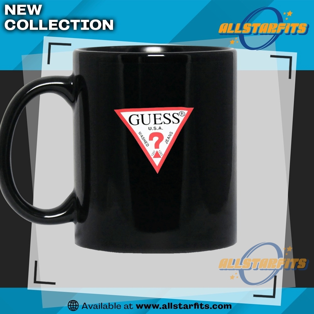 Guess Classic Triangle Logo T Shirt 7 GUESS Classic Triangle Logo T Shirt